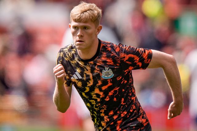 Lewis Hall of Newcastle United in the pregame warmup session  during the Premier League match Nottingham Forest vs Newcastle Untied at City Ground, Nottingham, United Kingdom on 10 May 2026

(Photo by Maynard Manyowa/News Images)