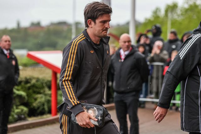 Harry Maguire of Manchester United arrives during the Premier League match Sunderland vs Manchester United at Stadium Of Light, Sunderland, United Kingdom on 09 May 2026

(Photo by Alfie Cosgrove/News Images)