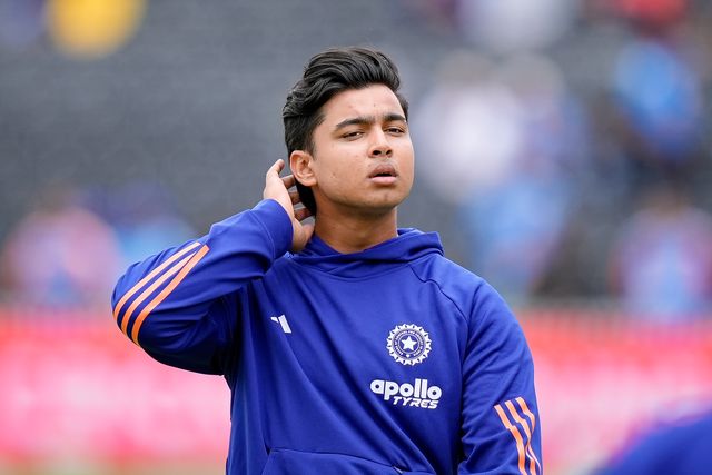 Vaibhav Sooryavanshi of India in the pre-game warm up session during the Second Vitality T20 International match England vs India at Old Trafford, Manchester, United Kingdom on 04 July 2026

(Photo by Maynard Manyowa/News Images)