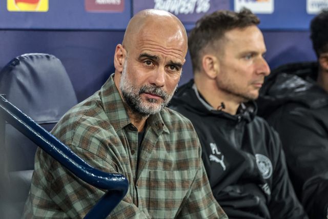 Pep Guardiola manager of Manchester City during the UEFA Champions League last 16 second leg match Manchester City vs Real Madrid at The City of Manchester Stadium, Manchester, United Kingdom on 17 March 2026

(Photo by Mark Cosgrove/News Images)