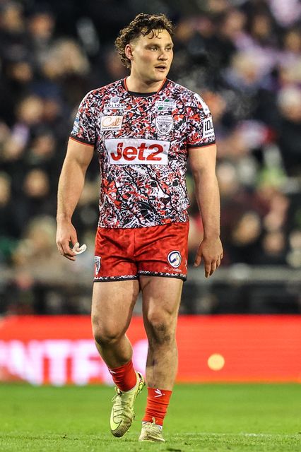 Lachlan Lam of Leigh Leopards during the Betfred Super League match Leigh Leopards vs Catalans Dragons at Leigh Sports Village, Leigh, United Kingdom on 06 March 2026

(Photo by Alfie Cosgrove/News Images)