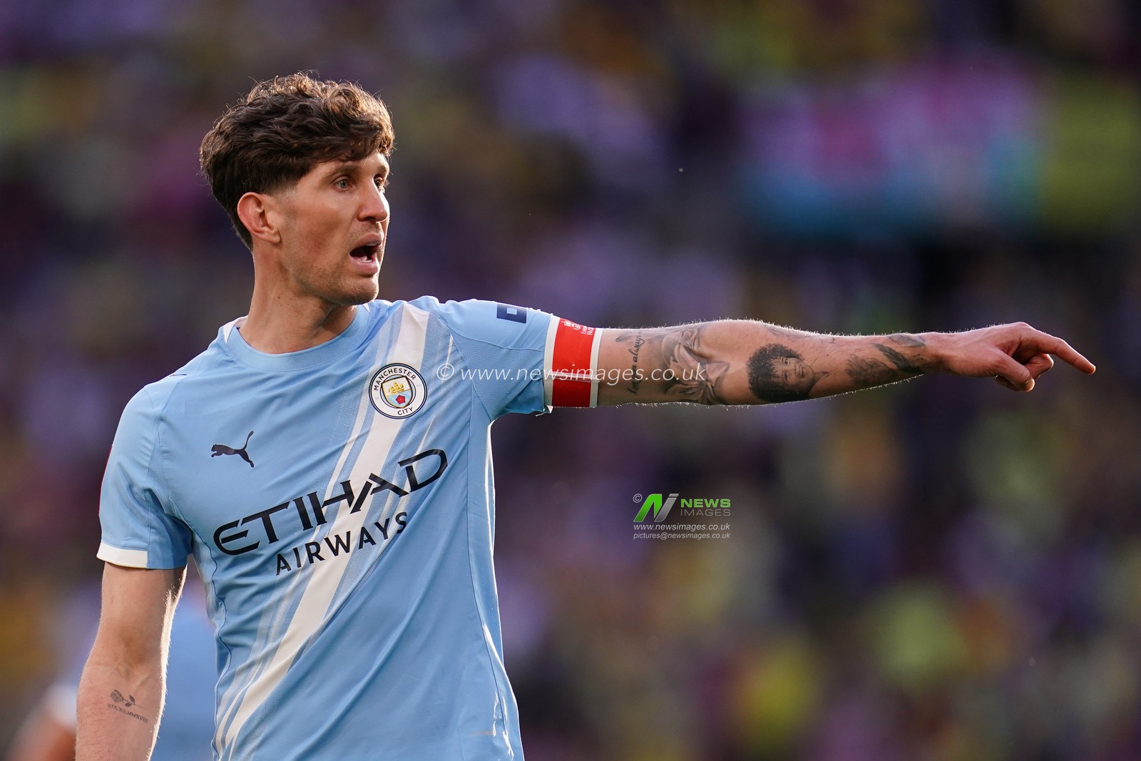 John Stones of Manchester City during the Emirates FA Cup Semi-Final match Manchester City vs Southampton at Wembley Stadium, London, United Kingdom on 25 April 2026

(Photo by Harvey Murphy/News Images)