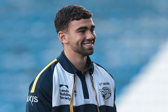 Jack Sinfield of Leeds Rhinos arrives during the Betfred Super League Round 25 match Huddersfield Giants vs Leeds Rhinos at Accu Stadium, Huddersfield, United Kingdom, 4th September 2025

(Photo by Mark Cosgrove/News Images)