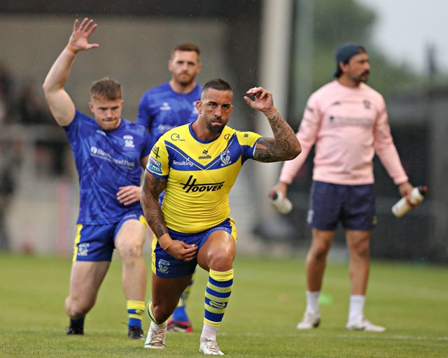 Paul Vaughan of Warrington Wolves before the Betfred Super League round 17 match Salford Red Devils vs Warrington Wolves at Salford Community Stadium, Eccles, United Kingdom, 4th July 2025

(Photo by Sam Eaden/News Images)