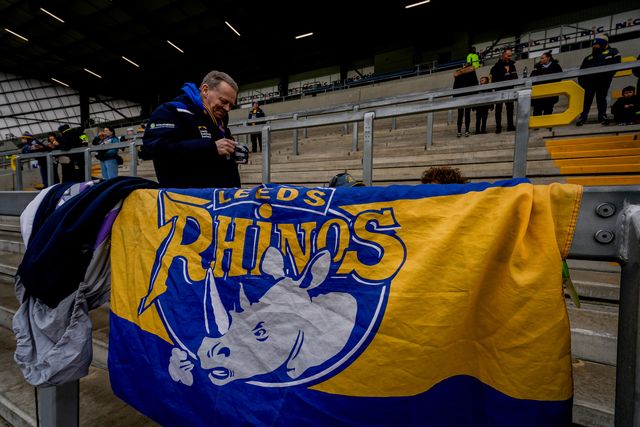 Leeds Rhinos fans during the Betfred Super League round 1 match Leeds Rhinos vs Warrington Wolves at AMT Headingley Stadium, Leeds, United Kingdom on 29 March 2026

(Photo by Maynard Manyowa/News Images)