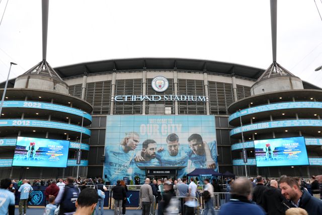 General view of The City in the Community Etihad Stadium ahead of the Premier League match Manchester City vs Brentford at The City in the Community Etihad Stadium, Manchester, United Kingdom on 09 May 2026

(Photo by Jorge Horsted/News Images)