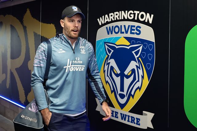 Lachlan Fitzgibbon of Warrington Wolves arrives during the Betfred Super League Round 6 match Warrington Wolves vs Leeds Rhinos at Halliwell Jones Stadium, Warrington, United Kingdom, 28th March 2025

(Photo by Mark Cosgrove/News Images)