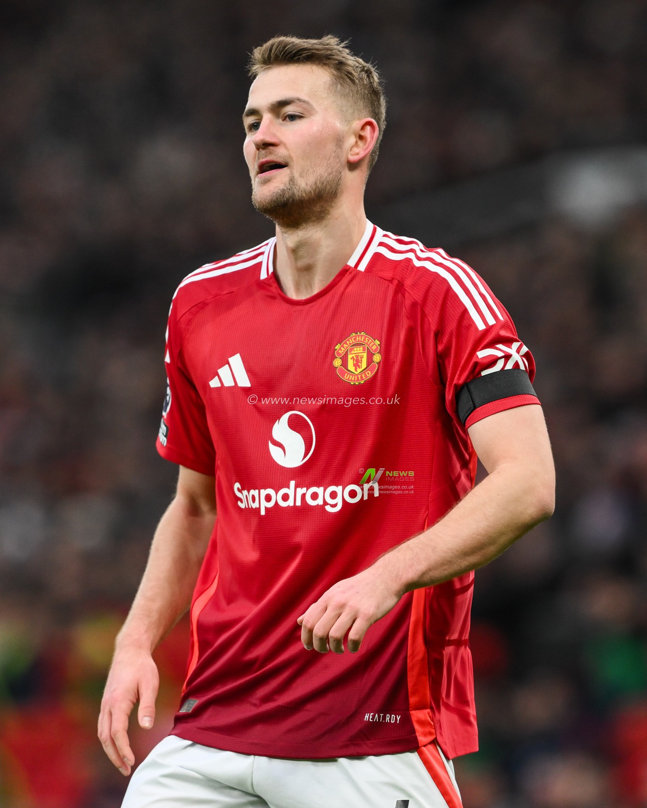 Matthijs de Ligt of Manchester United during the Premier League match Manchester United vs Brighton and Hove Albion at Old Trafford, Manchester, United Kingdom, 19th January 2025

(Photo by Craig Thomas/News Images)