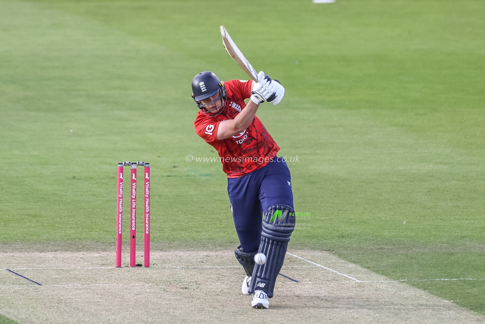 Jamie Smith of England hits a four (4) off the second ball of the evening during the 1st Vitality T20 International Series England v West Indies at Banks Homes Riverside Stadium, Chester-le-street, United Kingdom, 6th June 2025

(Photo by Mark Cosgrove/News Images)