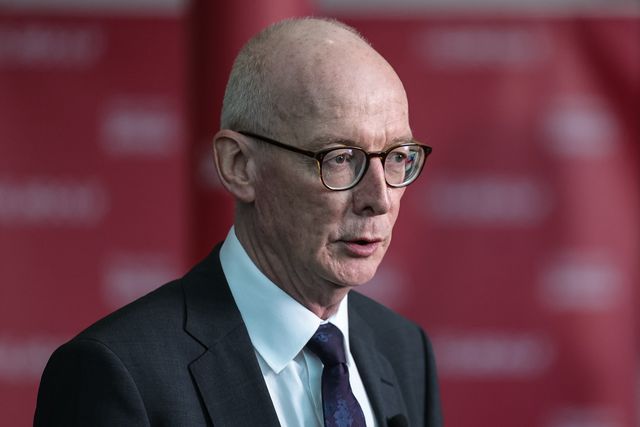 Pat McFadden MP, Secretary of State for Work and Pensions is interviewed in the lobby during the Labour Party Annual Conference 2025 Day 4 at ACC, Liverpool, United Kingdom, 1st October 2025

(Photo by Mark Cosgrove/News Images)
