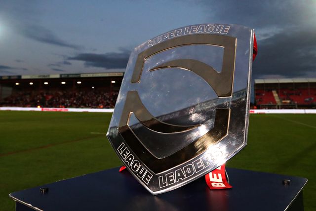 The League Leaders Shield before the Betfred Super League round 27 match Hull KR vs Warrington Wolves at Sewell Group Craven Park, Kingston upon Hull, United Kingdom, 18th September 2025(Photo by Sam Eaden/News Images)