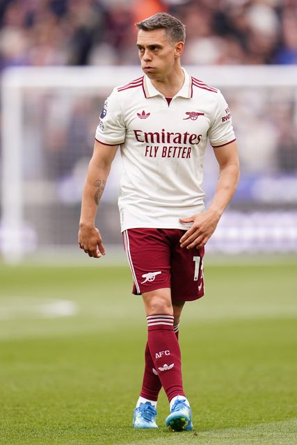 Leandro Trossard of Arsenal during the Premier League match West Ham United vs Arsenal at London Stadium, London, United Kingdom on 10 May 2026

(Photo by Harvey Murphy/News Images)