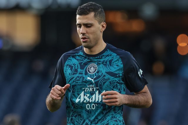 Rodrigo of Manchester City in the pregame warmup session during the Premier League match Manchester City vs Wolverhampton Wanderers at Etihad, Manchester, United Kingdom on 24 January 2026

(Photo by Mark Cosgrove/News Images)