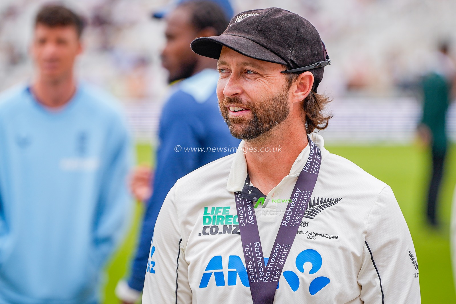 Devon Conway of New Zealand during the post match presentations during the 3rd Rothesay Test Match Day 5 match England vs New Zealand at Trent Bridge, Nottingham, United Kingdom on 29 June 2026

(Photo by Maynard Manyowa/News Images)