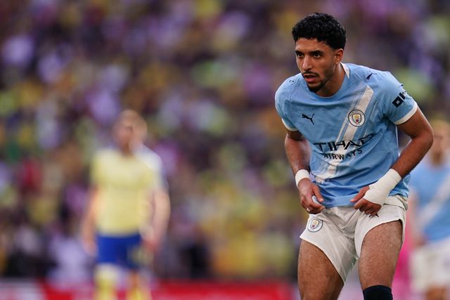Omar Marmoush of Manchester City during the Emirates FA Cup Semi-Final match Manchester City vs Southampton at Wembley Stadium, London, United Kingdom on 25 April 2026

(Photo by Harvey Murphy/News Images)