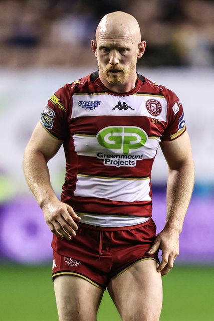 Liam Farrell of Wigan Warriors during the Betfred Super League round 27 match Wigan Warriors vs Leeds Rhinos at The Brick Community Stadium, Wigan, United Kingdom, 19th September 2025

(Photo by Alfie Cosgrove/News Images)