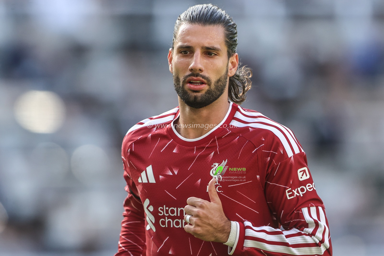 Dominik Szoboszlai of Liverpool during the Premier League match Newcastle Untied vs Liverpool at St. James's Park, Newcastle, United Kingdom on 23 August 2026

(Photo by Alfie Cosgrove/News Images)