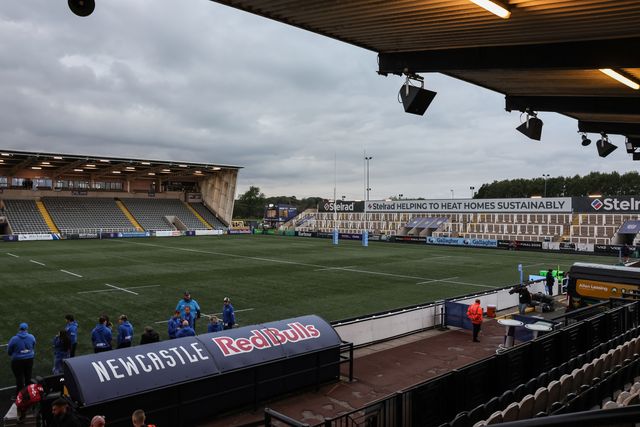 A general view of Kingston Park during the Gallagher Premiership match Newcastle Red Bulls vs Northampton Saints at Kingston Park, Newcastle, United Kingdom, 17th October 2025

(Photo by Mark Cosgrove/News Images)
