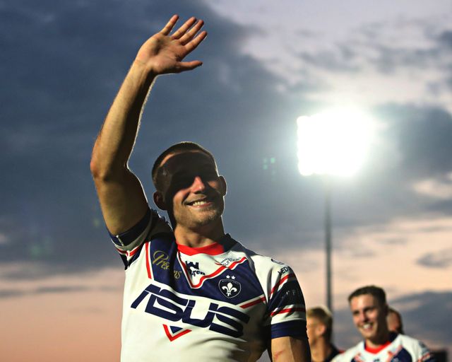 Oliver Pratt of Wakefield Trinity after the Betfred Super League round 15 match Wakefield Trinity vs Wigan Warriors at DIY Kitchens Stadium, Wakefield, United Kingdom, 20th June 2025

(Photo by Sam Eaden/News Images)