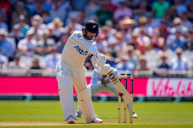 Devon Conwayof New Zealand drives Jofra Archer of England for four runs during the 3rd Rothesay Test Match Day 1 match England vs New Zealand at Trent Bridge, Nottingham, United Kingdom on 25 June 2026

(Photo by Maynard Manyowa/News Images)