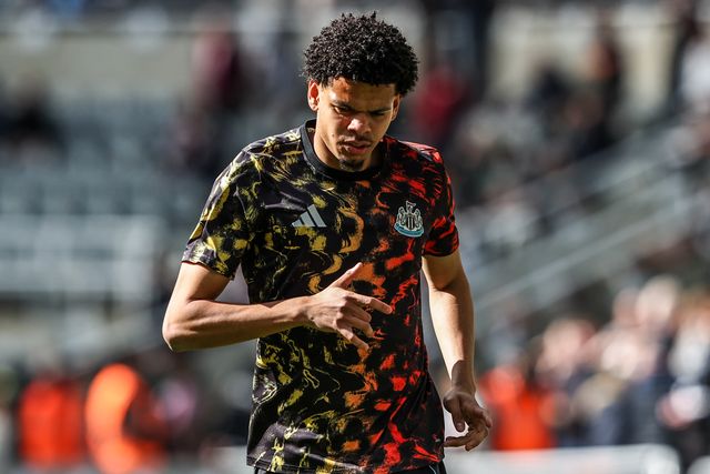 William Osula of Newcastle United in the pregame warmup session during the Premier League match Newcastle Untied vs West Ham United at St. James's Park, Newcastle, United Kingdom on 17 May 2026

(Photo by Alfie Cosgrove/News Images)