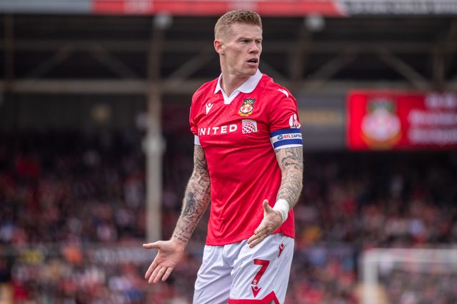 Wrexham's James McClean  during the Sky Bet League 1 match Wrexham vs Stockport County at SToK Cae Ras, Wrexham, United Kingdom, 22nd March 2025

(Photo by Nik Mesney/News Images)