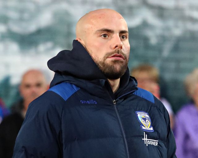 James Harrison of Warrington Wolves before the Betfred Super League round 27 match Hull KR vs Warrington Wolves at Sewell Group Craven Park, Kingston upon Hull, United Kingdom, 18th September 2025(Photo by Sam Eaden/News Images)