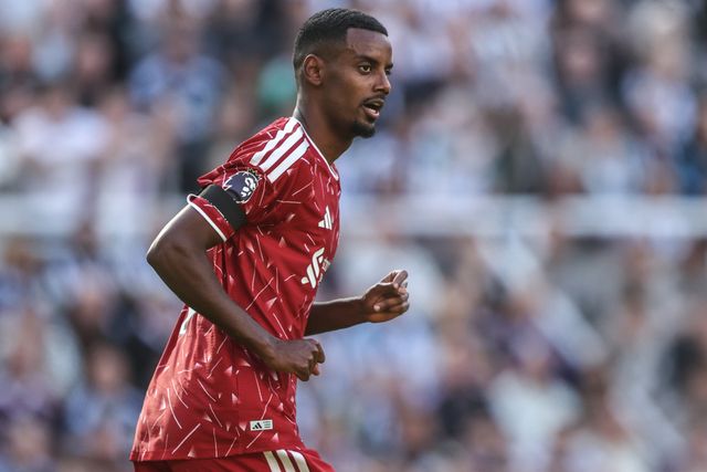 Alexander Isak of Liverpool during the Premier League match Newcastle Untied vs Liverpool at St. James's Park, Newcastle, United Kingdom on 23 August 2026

(Photo by Alfie Cosgrove/News Images)