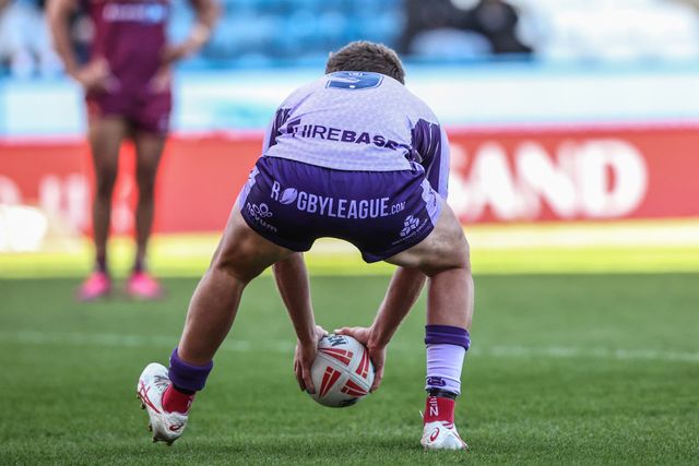 Jez Litten of Hull KR goes over for a try during the Betfred Super League Round 6 match Huddersfield Giants vs Hull KR at John Smith's Stadium, Huddersfield, United Kingdom, 30th March 2025

(Photo by Alfie Cosgrove/News Images)