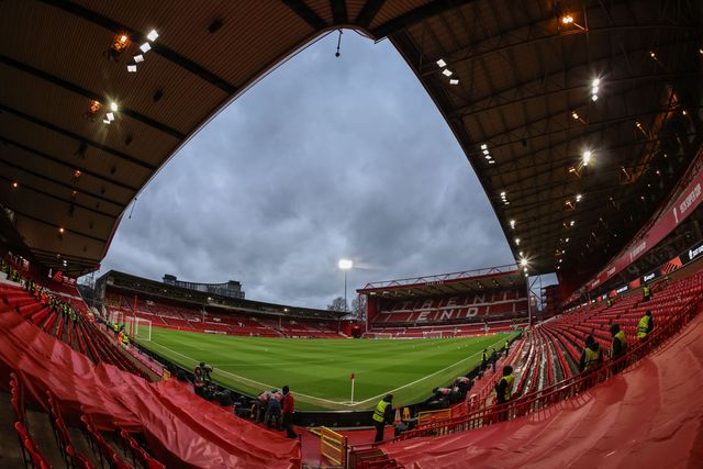 A general view of the City Ground during the UEFA Europa League Last 16 match Nottingham Forest vs FC Midtjylland at City Ground, Nottingham, United Kingdom on 12 March 2026

(Photo by Alfie Cosgrove/News Images)