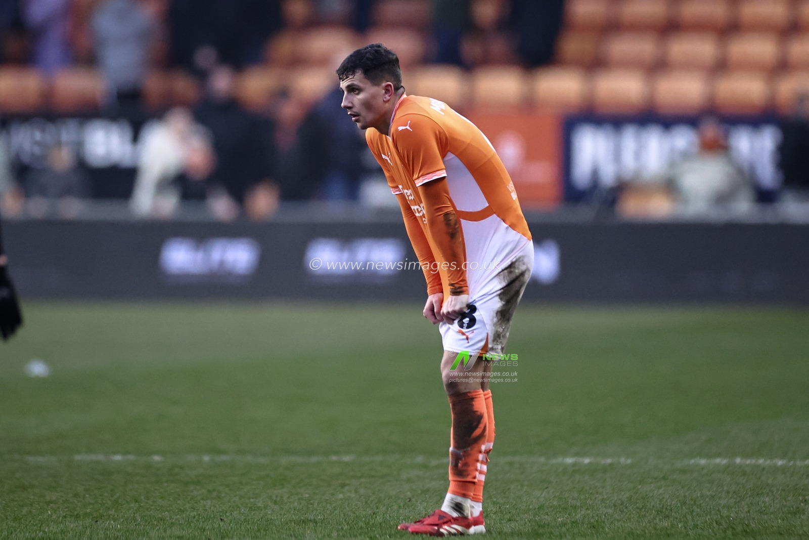 Albie Morgan of Blackpool after the final whistle during the Sky Bet League 1 match Blackpool vs Mansfield Town at Bloomfield Road, Blackpool, United Kingdom, 15th February 2025

(Photo by Mark Cosgrove/News Images)
