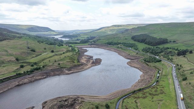 Woodhead Reservoir' water levels drop to an all time low as the UK has the driest spring for 96 years at Woodhead Reservoir near Glossop, United Kingdom, 10th June 2025

(Photo by Mark Cosgrove/News Images)