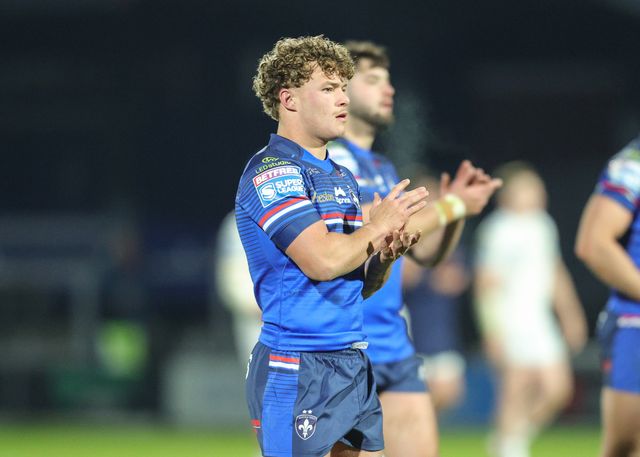 Harvey Smith of Wakefield Trinity during the Betfred Super League Round 1 match Wakefield Trinity vs Toulouse Olympique at DIY Kitchens Stadium, Wakefield, United Kingdom on 14 February 2026

(Photo by Richard Bierton/News Images)