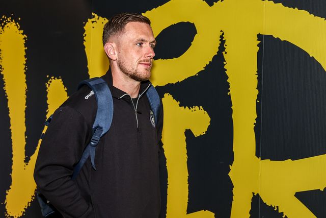 Ben Currie of Warrington Wolves arrives during the Betfred Super League round 13 match Warrington Wolves vs Hull FC at The Halliwell Jones Stadium, Warrington, United Kingdom on 05 June 2026

(Photo by Alfie Cosgrove/News Images)