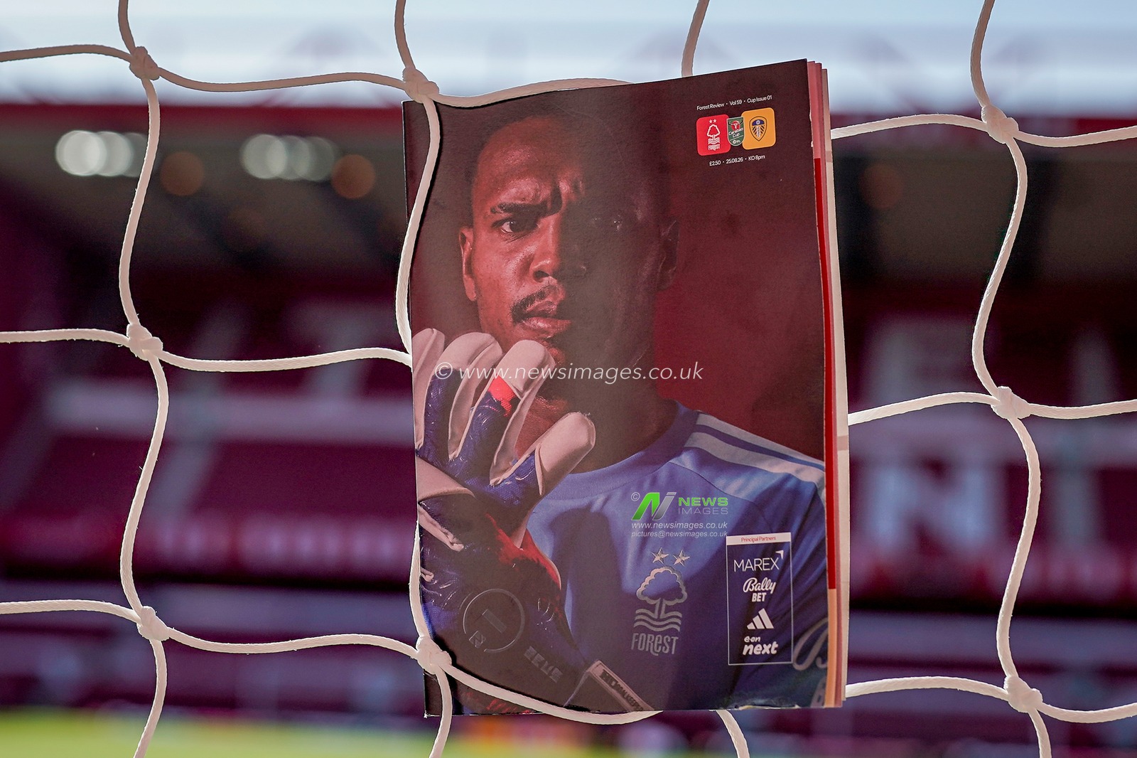 John Victor of Nottingham Forest in the match day program prior to kick offduring the Carabao Cup round 2 match Nottingham Forest vs Leeds Rhinos at City Ground, Nottingham, United Kingdom on 25 August 2026

(Photo by Maynard Manyowa/News Images)