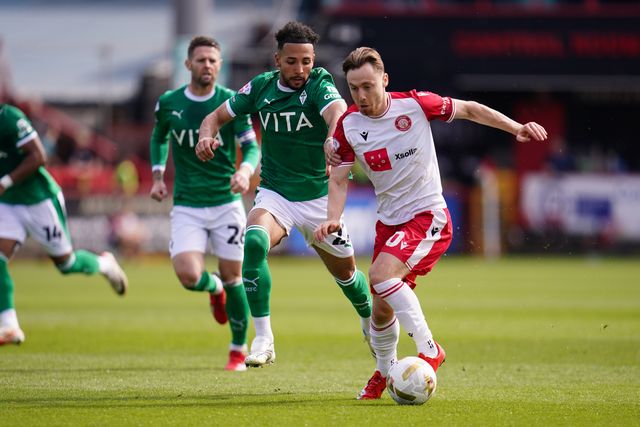 during the Sky Bet League One Playoffs Semi-Final match Stevenage vs Stockport County at Lamex Stadium, Stevenage, United Kingdom on 09 May 2026

(Photo by Harvey Murphy/News Images)