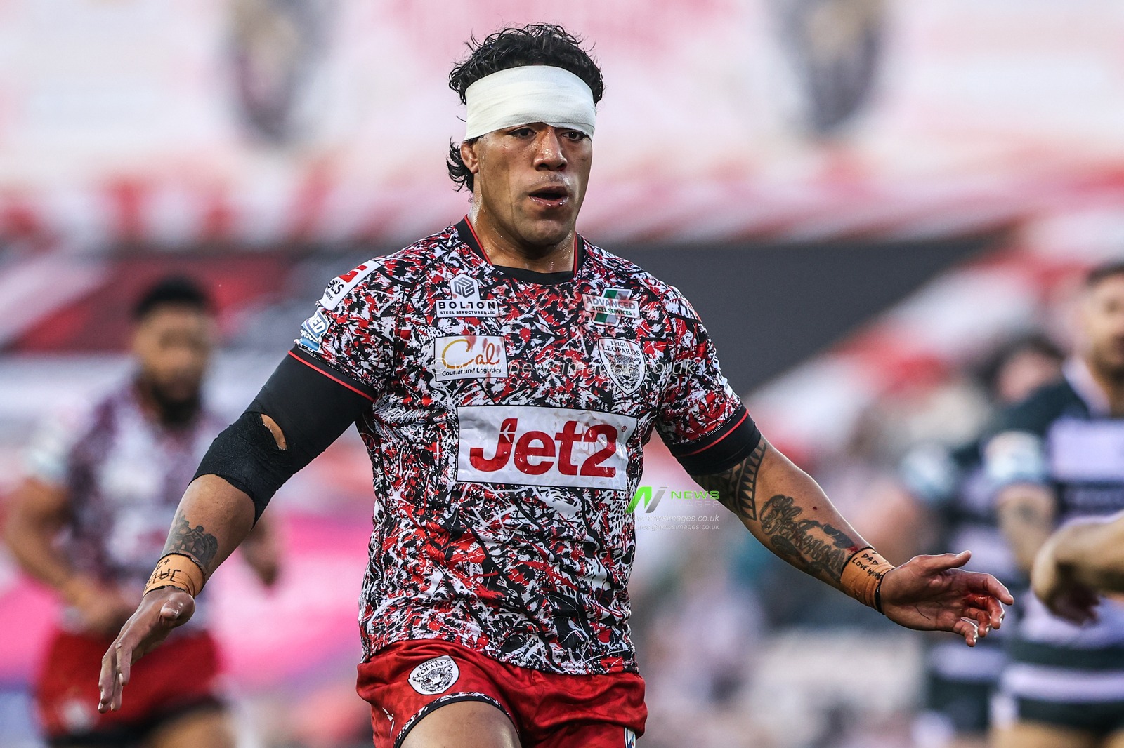 Joe Ofahengaue of Leigh Leopards during the Betfred Super League round 9 match Leigh Leopards vs Huddersfield Giants at Leigh Sports Village, Leigh, United Kingdom on 23 April 2026

(Photo by Alfie Cosgrove/News Images)