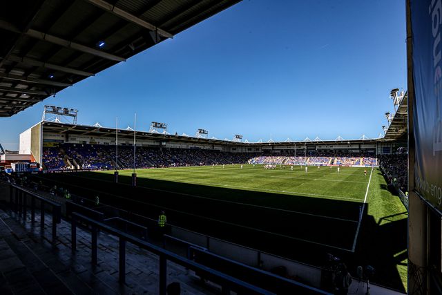 A general view of Halliwell Jones Stadium during the Betfred Super League round 12 match Warrington Wolves vs Bradford Bulls at The Halliwell Jones Stadium, Warrington, United Kingdom on 24 May 2026

(Photo by Alfie Cosgrove/News Images)