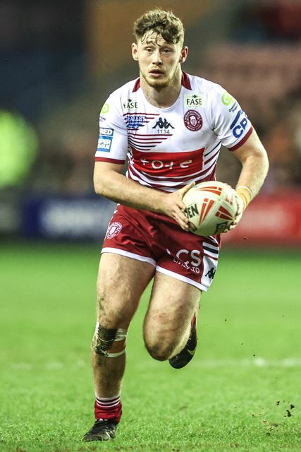 Jack Farrimond of Wigan Warriors during the Betfred Super League round 5 match Wigan Warriors vs York Knights at The Brick Community Stadium, Wigan, United Kingdom on 19 March 2026

(Photo by Alfie Cosgrove/News Images)