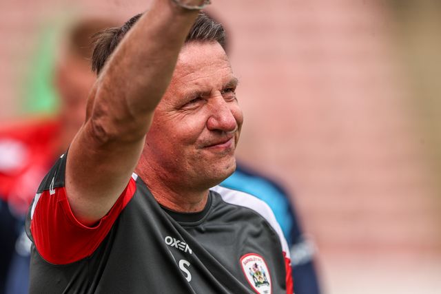 Daniel Stendel manager of Barnsley during the Sky Bet League One match Barnsley vs Bromley at Oakwell, Barnsley, United Kingdom on 15 August 2026

(Photo by Alfie Cosgrove/News Images)