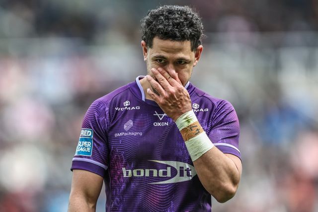 Jacob Gagai of Huddersfield Giants during the Betfred Magic Weekend 2025 match Huddersfield Giants vs Hull FC at St. James's Park, Newcastle, United Kingdom, 4th May 2025

(Photo by Mark Cosgrove/News Images)