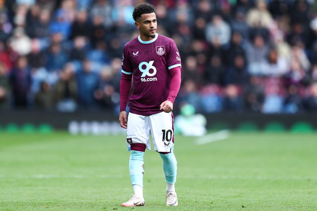 Marcus Edwards of Burnley during the Premier League match Burnley vs Brighton & Hove Albion at Turf Moor, Burnley, United Kingdom on 11 April 2026

(Photo by Jorge Horsted/News Images)