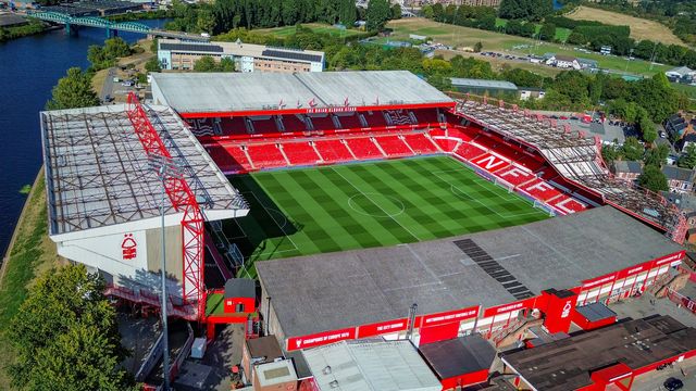 A general view of the pitch and stands during the Carabao Cup round 2 match Nottingham Forest vs Leeds Rhinos at City Ground, Nottingham, United Kingdom on 25 August 2026

(Photo by Maynard Manyowa/News Images)
