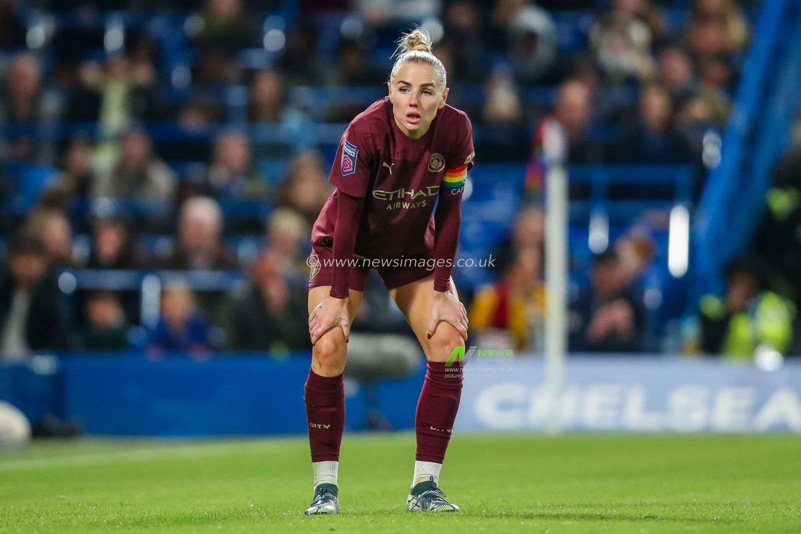 Alex Greenwood of Manchester City Women looks on during the Barclays Women's Super League match Chelsea FC Women vs Manchester City Women at Stamford Bridge, London, United Kingdom, 16th November 2024

(Photo by Izzy Poles/News Images)