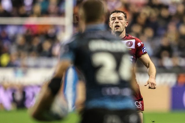 Jake Wardle of Wigan Warriors during the Betfred Super League Semi Final 1 match Wigan Warriors vs Leigh Leopards at The Brick Community Stadium, Wigan, United Kingdom, 3rd October 2025

(Photo by Alfie Cosgrove/News Images)