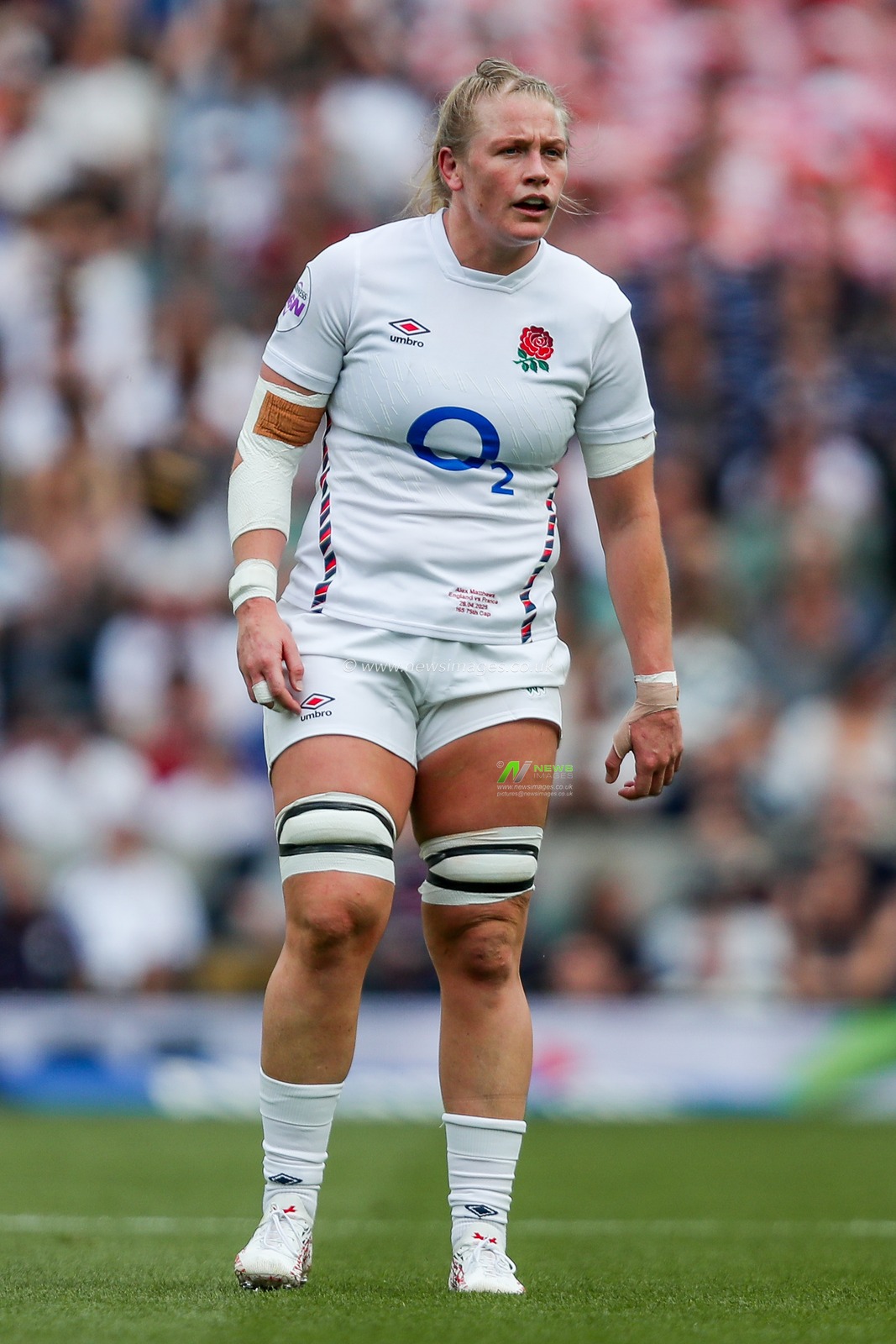 Zoe Aldcroft of England Women looks on during the 2025 Guinness Womenâ€™s Six Nations match England vs France at Allianz Stadium, Twickenham, United Kingdom, 26th April 2025

(Photo by Izzy Poles/News Images)