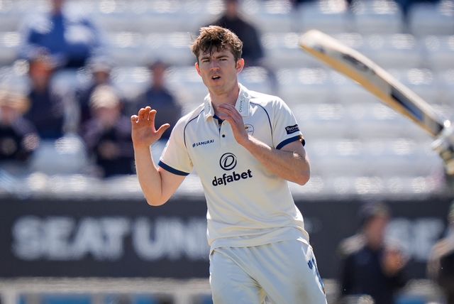 Martin Andersson of Derbyshire during the County Championship Division Two Derbyshire vs Gloucestershire at The Central Co-Op County Ground, Derby, United Kingdom on 24 April 2026

(Photo by Maynard Manyowa/News Images)