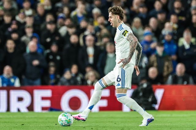 Joe Rodon of Leeds United passes the ball during the Premier League match Leeds United vs Sunderland at Elland Road, Leeds, United Kingdom on 03 March 2026

(Photo by Mark Cosgrove/News Images)