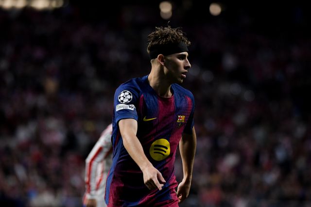 Fermín López of FC Barcelona during the UEFA Champions League Quarter Finals match Atletico Madrid vs Barcelona at Riyadh Air Metropolitano, Madrid, Spain on 14 April 2026

(Photo by Samuel Carreno/News Images)