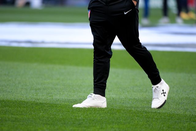Robin Le Normand of Atletico de Madrid before the UEFA Champions League Quarter Finals match Atletico Madrid vs Barcelona at Riyadh Air Metropolitano, Madrid, Spain on 14 April 2026

(Photo by Samuel Carreno/News Images)